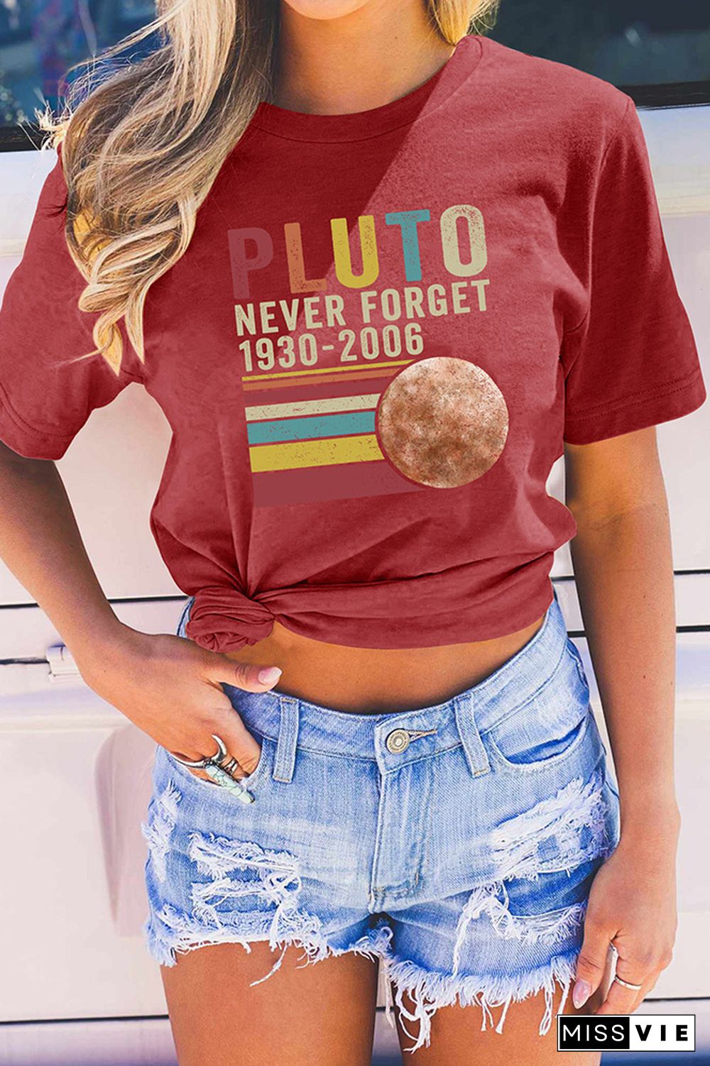 Pluto Never Forget Graphic Tee