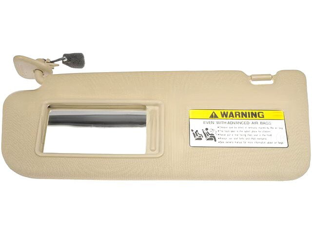 Left Driver Side Sun Visor - Beige - Compatible with 2006 - 2009 Hyundai Santa Fe (without Sunroof) 2007 2008