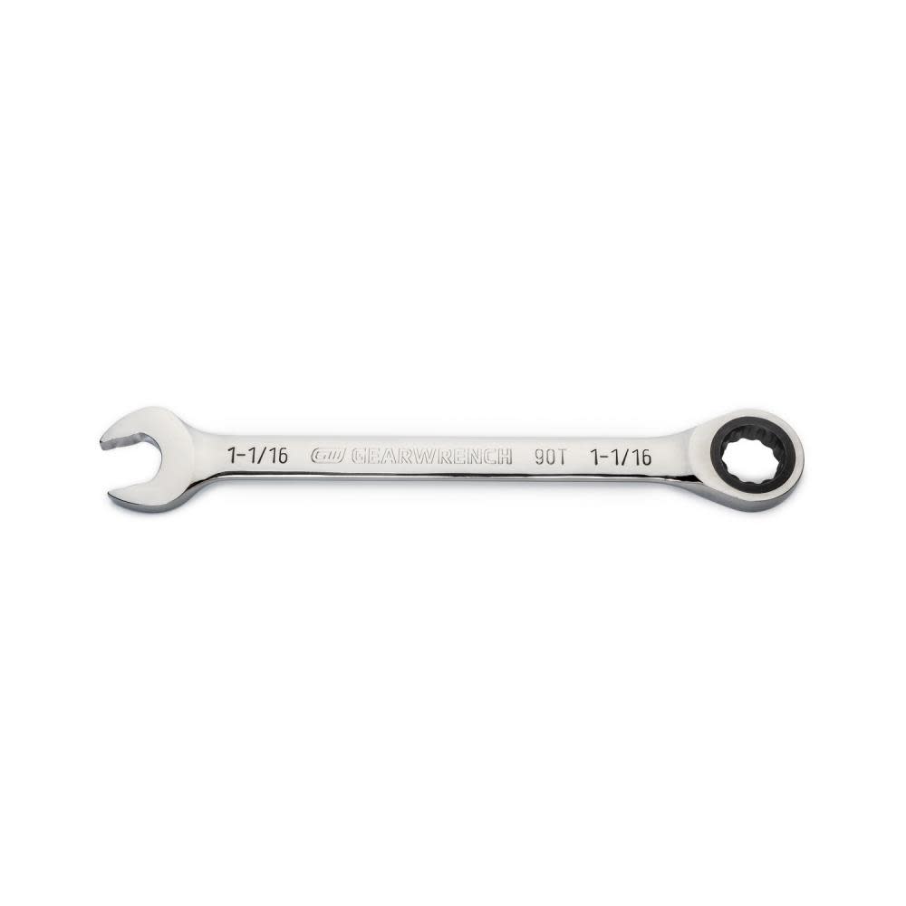 1-1/16 90T 12 Point Ratcheting Combination Wrench ;