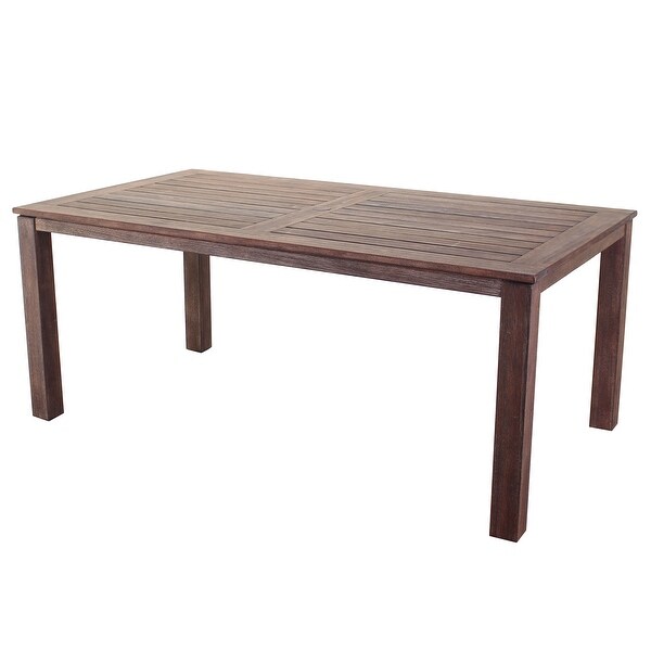 Courtyard Casual Bridgeport II dining table 72 x 39 Stained Eucalyptus Wood