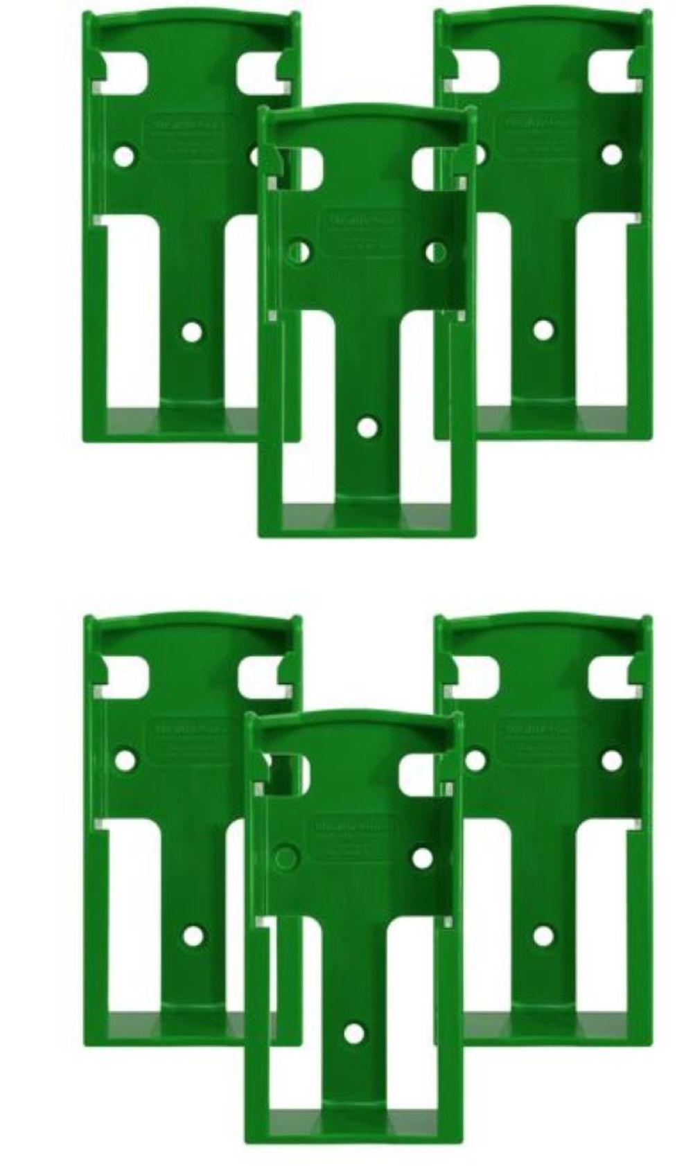 Stealthmounts Green Battery Mount For Festool 18V Batteries 6pk