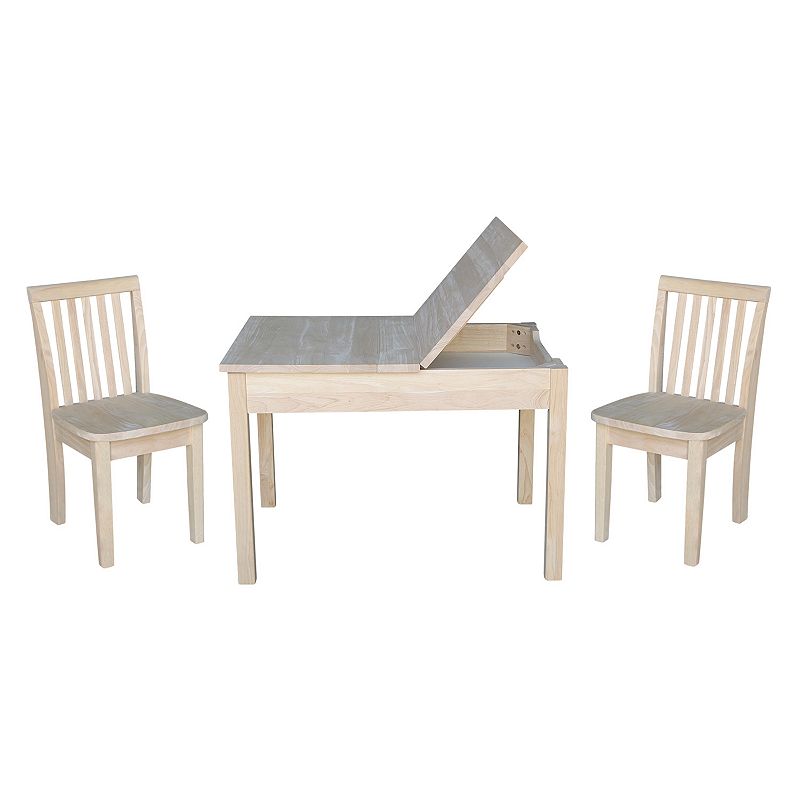 International Concepts Juvenile 3-piece Dining Table and Mission Chair Set