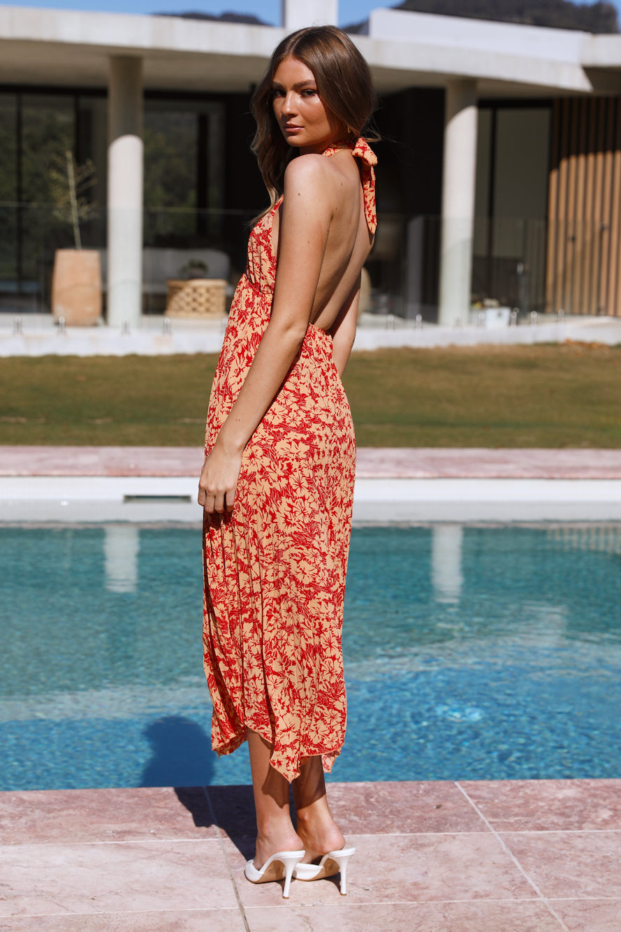 Freely Adore Maxi Dress Red