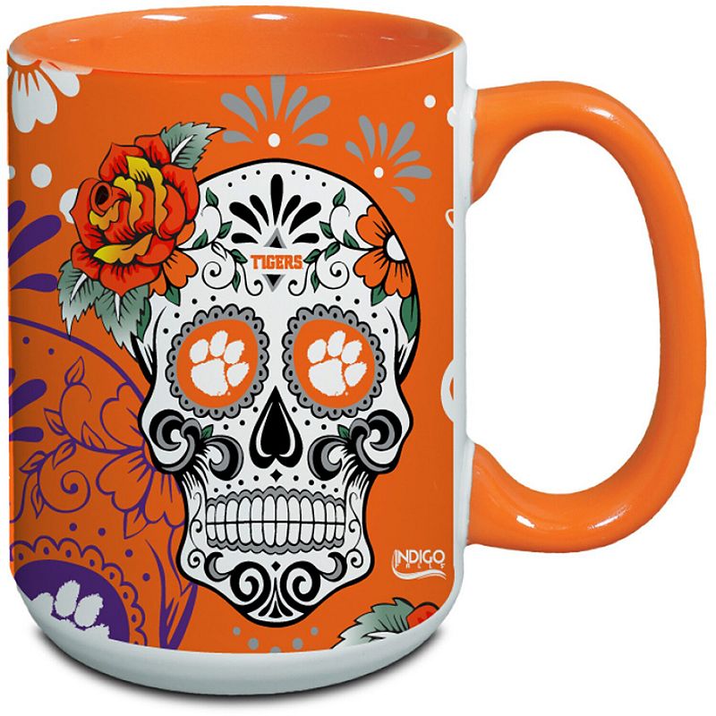 Clemson Tigers 15oz. Java Dia de los Muertos Mug