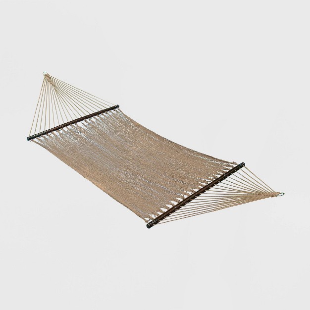 Double Caribbean Tight Weave Patio Hammock Brown Algoma