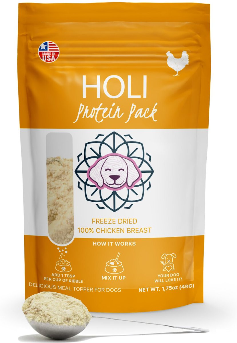 HOLI Chicken Breast Protein Pack Grain-Free Freeze-Dried Dog Food Topper