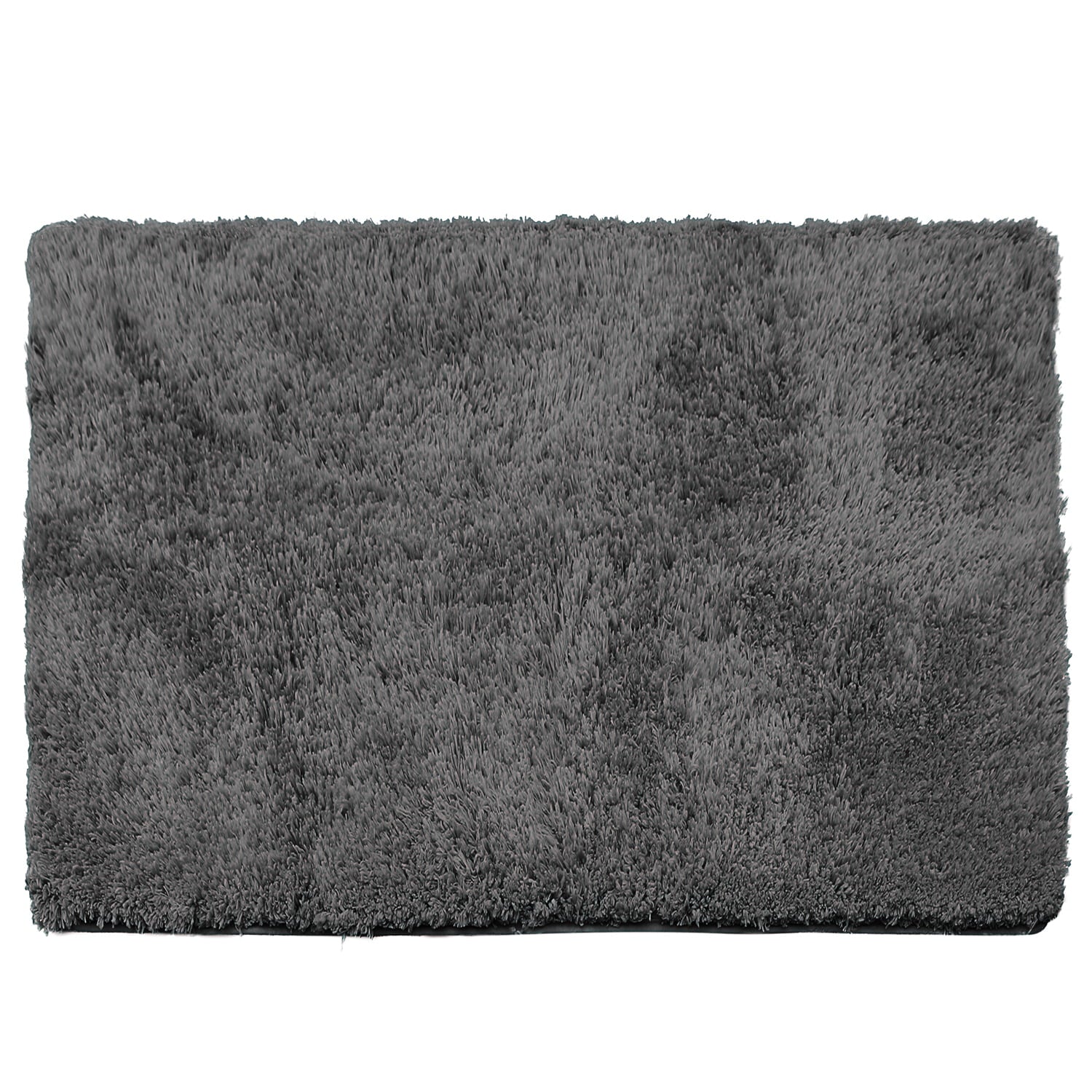 Clara Clark Set of 3 Non-Slip Bathroom Rugs， Gray