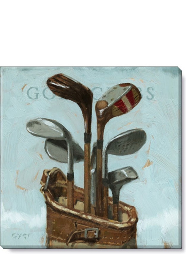 Sullivans Darren Gygi Golf Clubs Canvas Museum Quality Giclee Print Gallery Wrapped Handcrafted In Usa