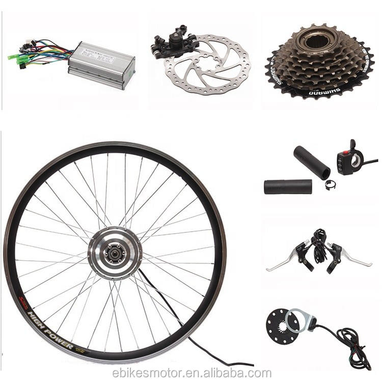 EU standard and high guaranteed 350w ebike cycling brushless hub motor conversion kit for India market