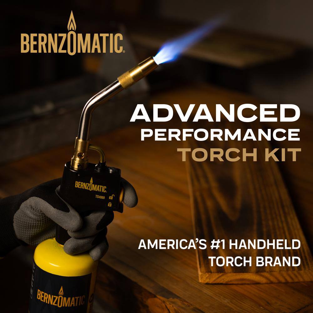 Bernzomatic Advance Performance Torch Kit with 14.1 oz. Map-Pro Cylinder and Premium Blow Torch TS4000KC