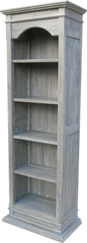 Book Column Bookcase TRADE WINDS PROVENCE White Riverwash Combo Mindi   Farmhouse   Bookcases   by EuroLuxHome  Houzz