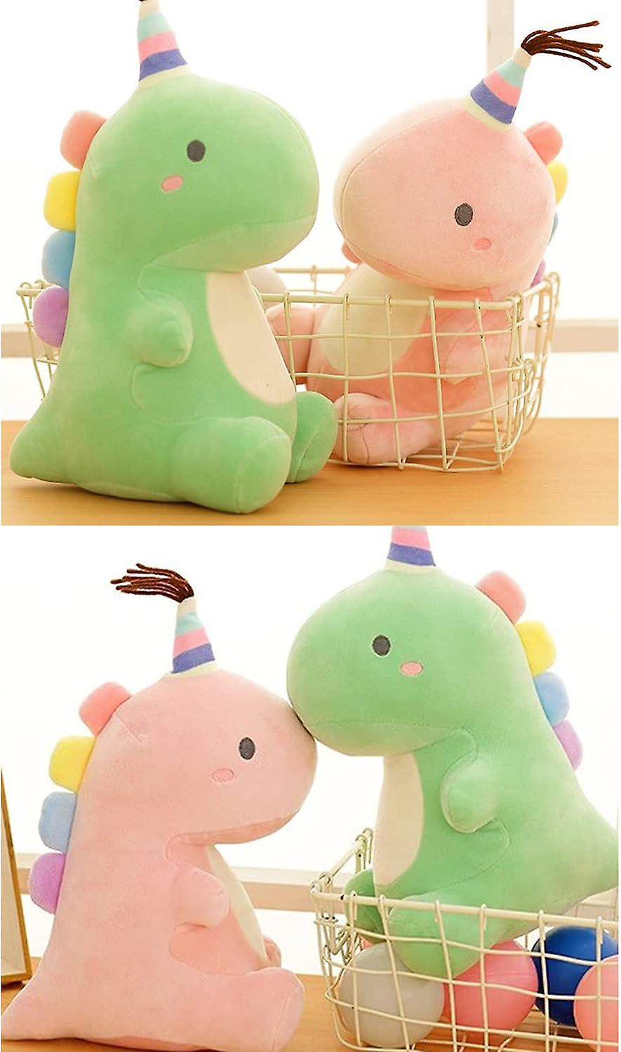 Stuffed Animal Plush Toys， Cute Dinosaur Toy， Soft Dino Plushies For Kids Plush Doll Gifts For Boys Girls (blue， 13.8 Inch)