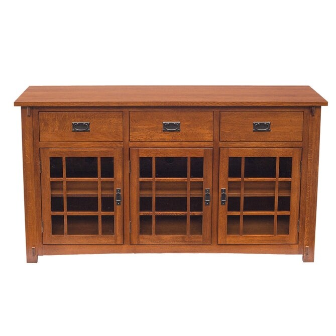 Craftsman Mission Solid Oak Sideboard   65\