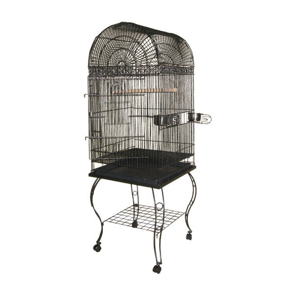 A and E Cage Co. Dome Top Bird Cage-Platinum