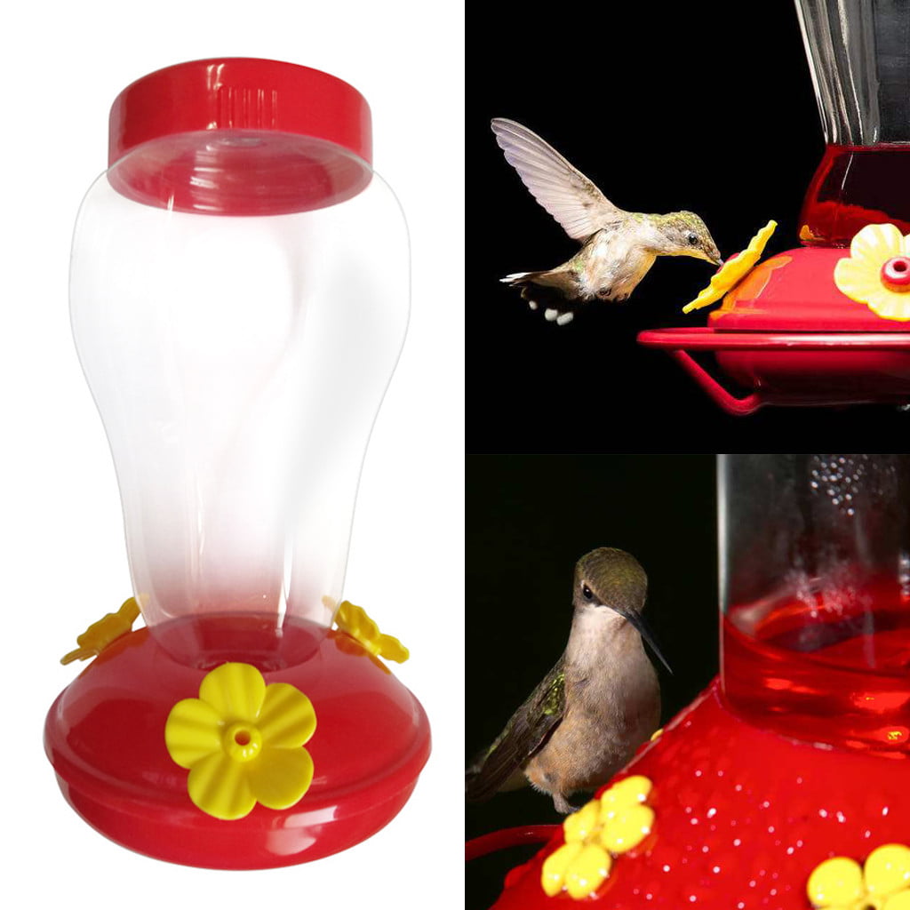 Wide Mouth Waist Hummingbird Feeder Free Nectar Patio Yard Window Bird Gift