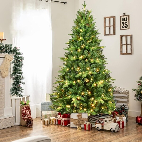 PEandPVC Prelit Christmas Tree with lights