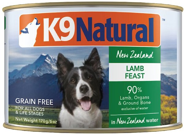 K9 Natural Grass-Fed Lamb Feast Grain-Free Canned Dog Food