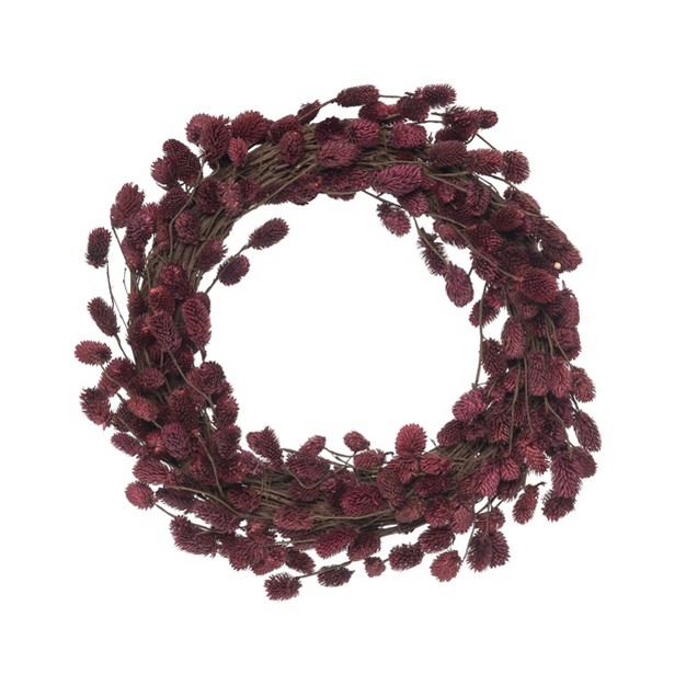 Transpac Natural Fiber 18 11 In Purple Harvest Fall Purple Branch Wreath