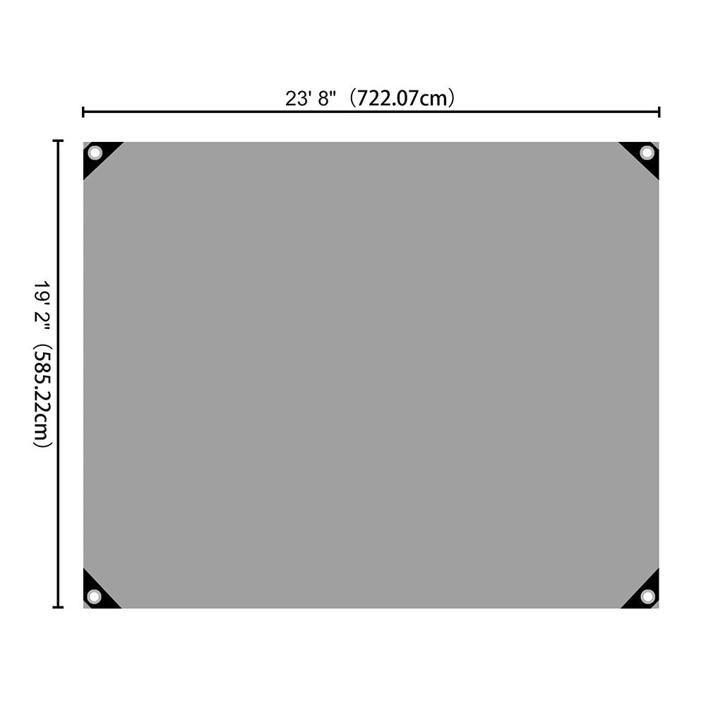 Yescom 14mil Extra Thick Heavy-Duty Poly Tarp Reinforced Canopy Size Opt