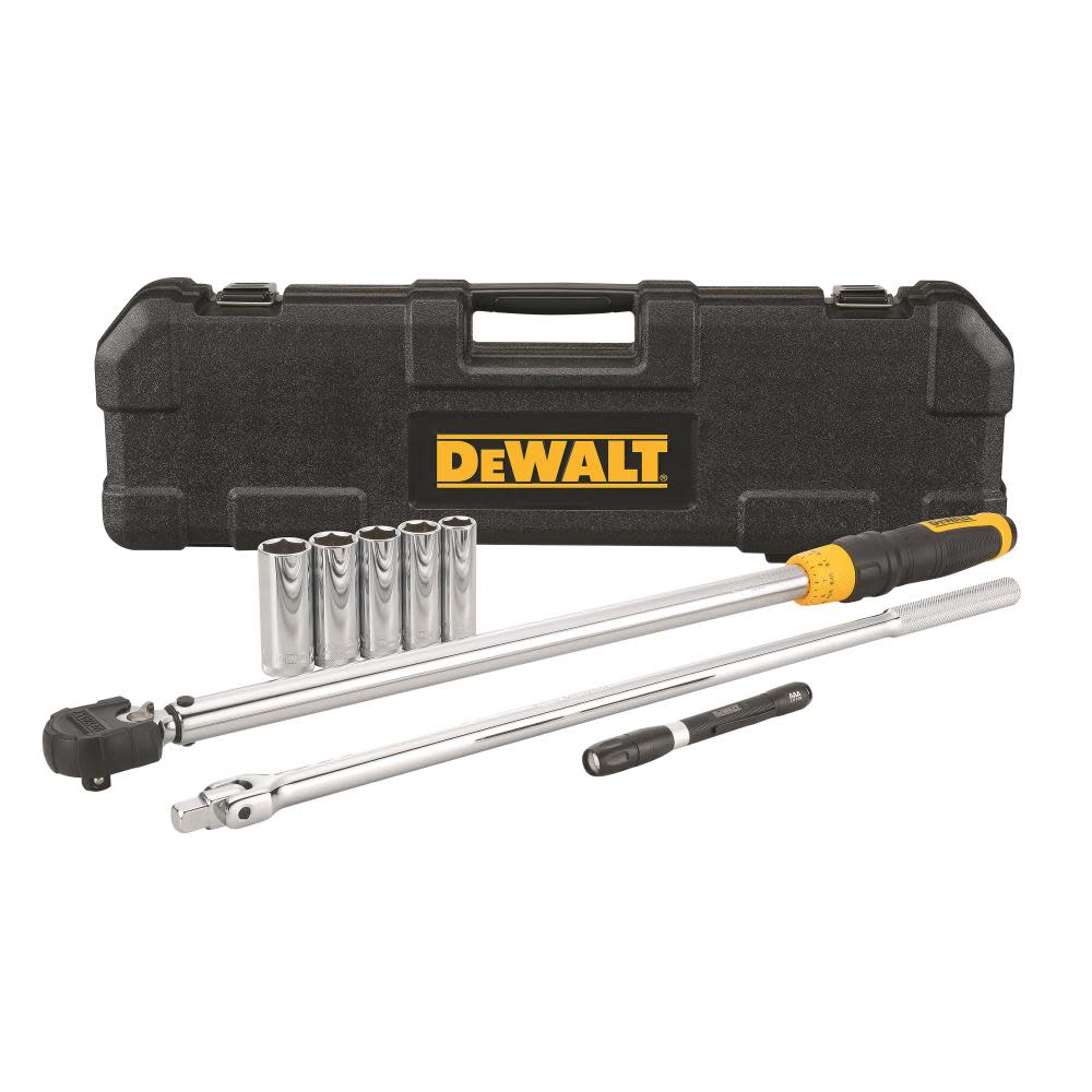 DEWALT 8 pc. 1/2 in. Drive Torque Wrench Tire Change Kit DWMT82839 from DEWALT