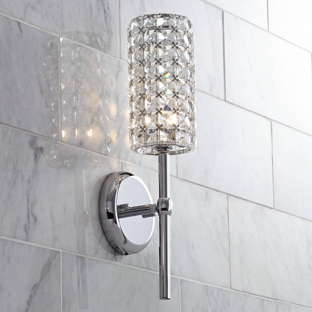 Fixture Clear Crystal Cylinder For Bedroom Bathroom Vanity Reading House