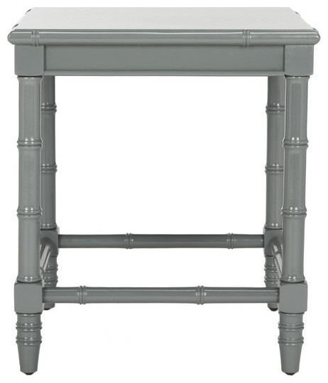 Roxie Accent Table  Gray   Asian   Side Tables And End Tables   by Rustic Home Furniture Deco  Houzz