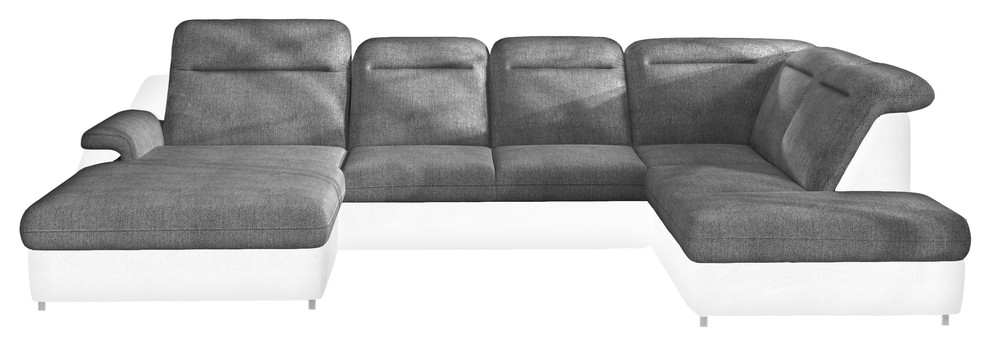 MONERO XL Sleeper Sectional Sofa   Contemporary   Sectional Sofas   by MAXIMAHOUSE  Houzz