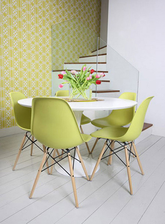 Modern Plastic Eiffel Chairs Dining Chair  Set of 2   Midcentury   Dining Chairs   by Daniel Ng  Houzz