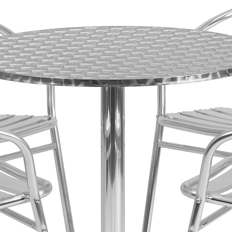 Flash Furniture Round Indoor / Outdoor Dining Table and Chair 5-piece Set