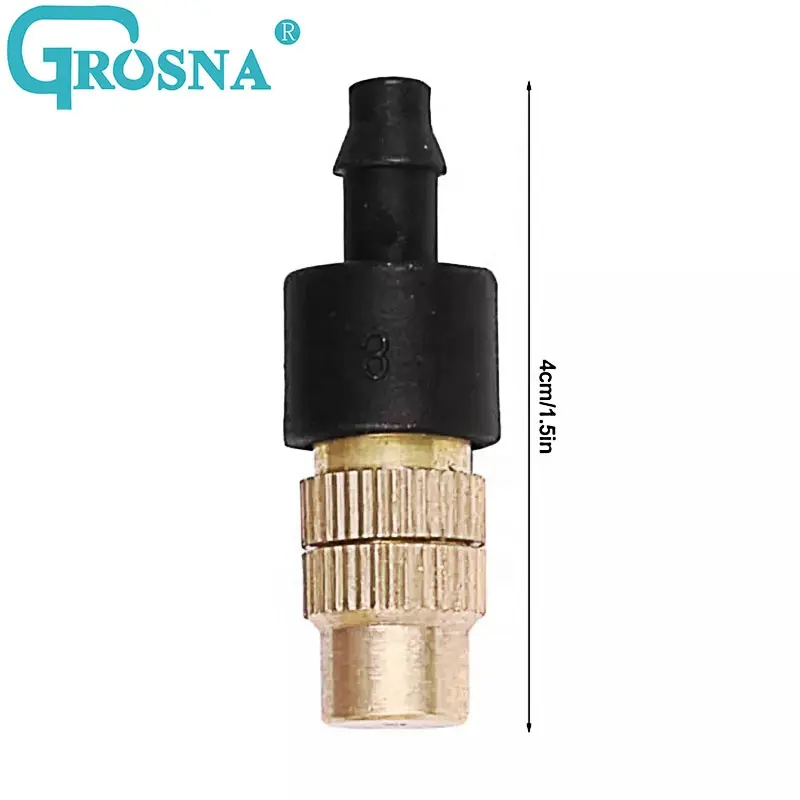 Adjustable Brass Spray Atomizing Nozzle Water Sprinkler Irrigation System Gardening Irrigation Accessories Watering Supplies