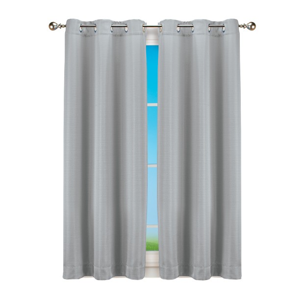 Collections Etc Linen Look Curtain Panel