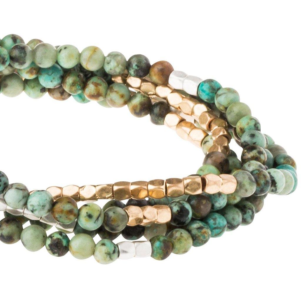 Scout Curated Wears  African Turquoise Stone Wrap - Stone of Transformation