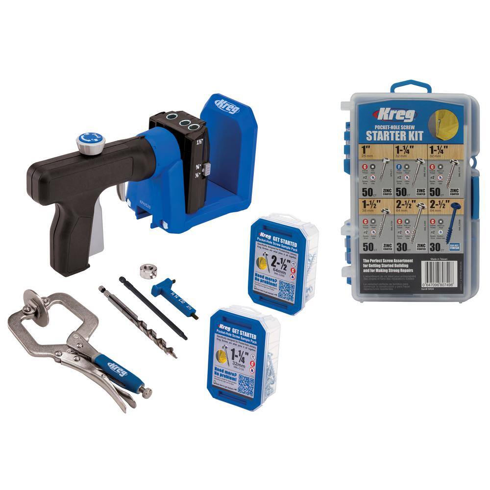 Kreg Pocket-Hole Jig 520PRO with PH Screw Starter Kit KPHJ520PRO-21H