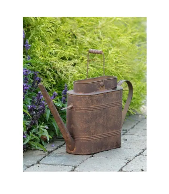 Iron Indoor Home Watering Can With Brown  Color Premium Quality Metal Watering Can Gardening Tool Supplies Water And Irrigation