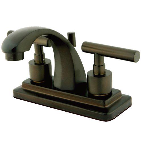 Kingston Brass KS4642CML 4 in. Centerset Bathroom Faucet， Polished Brass