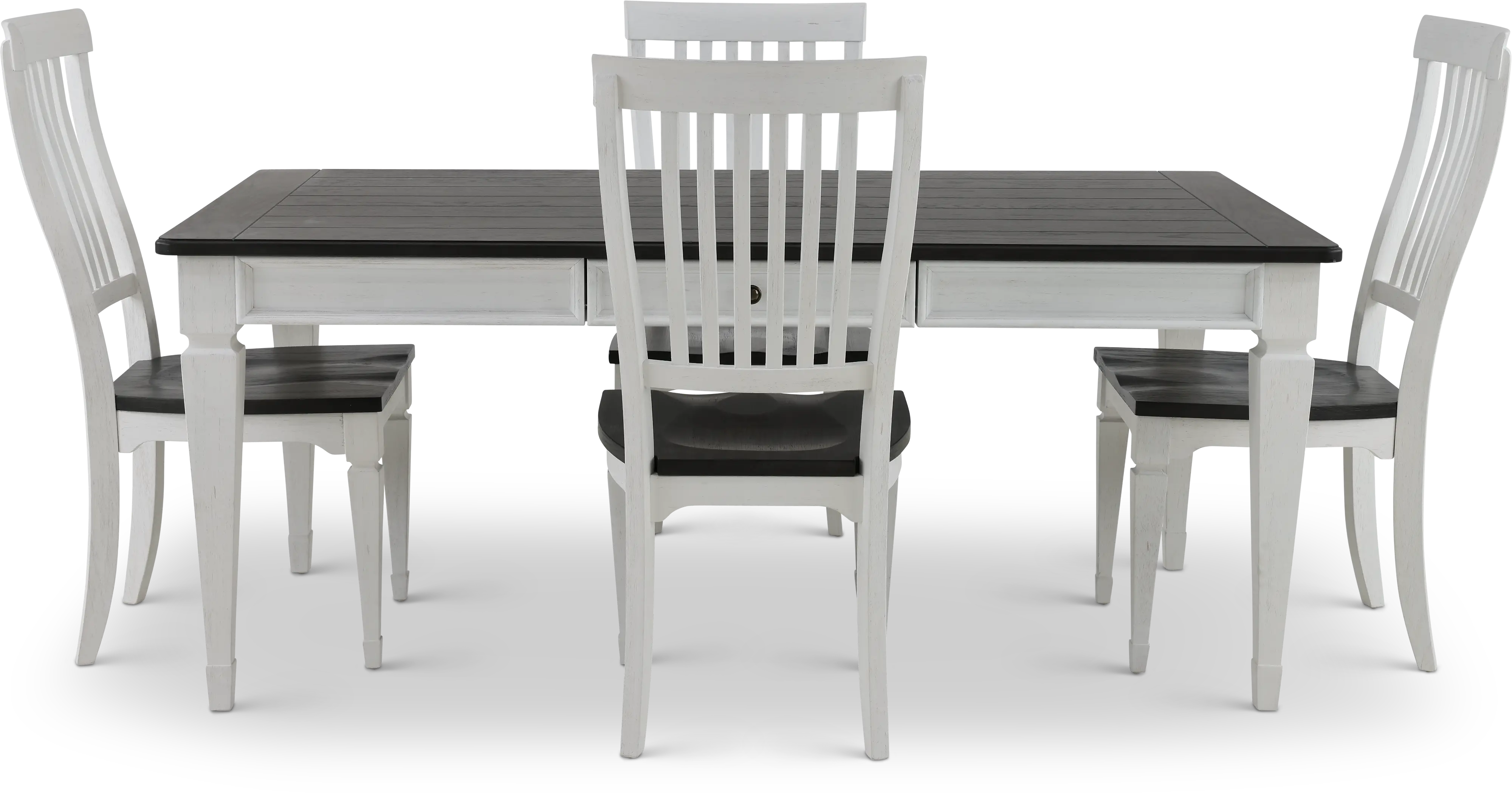 Allyson Park White 5 Piece Dining Set with Rectangle Table