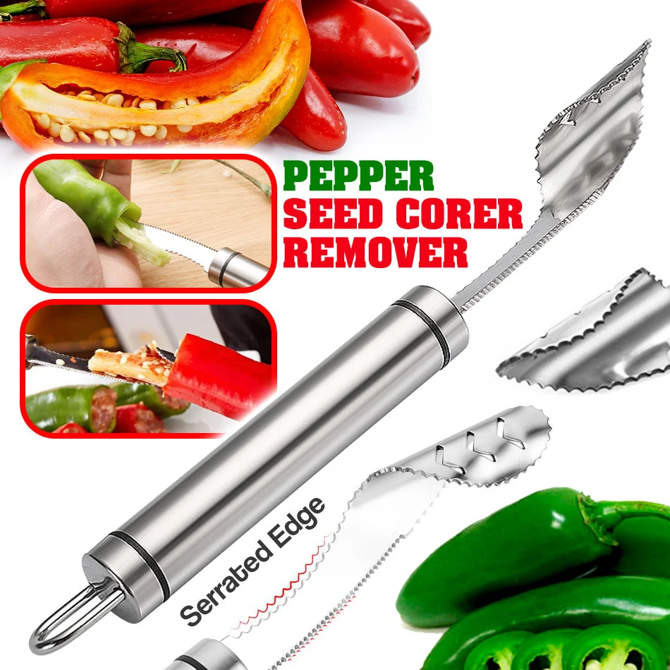 🔥BIG SALE - 48% OFF🔥)Pepper Seed Corer Remover(buy 3 get 2 free now)