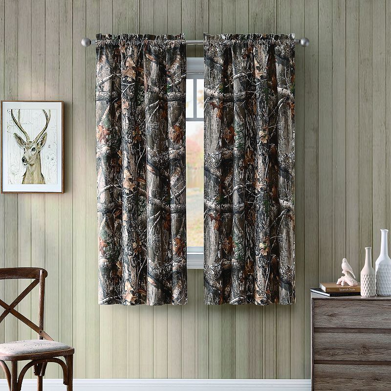 Realtree Edge Camouflage 2-pack Window Curtain Set