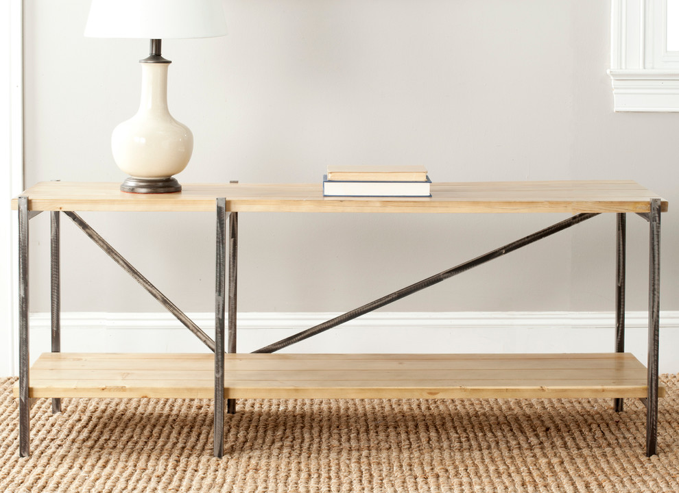 Safavieh Theodore Console Table   Industrial   Console Tables   by HedgeApple  Houzz