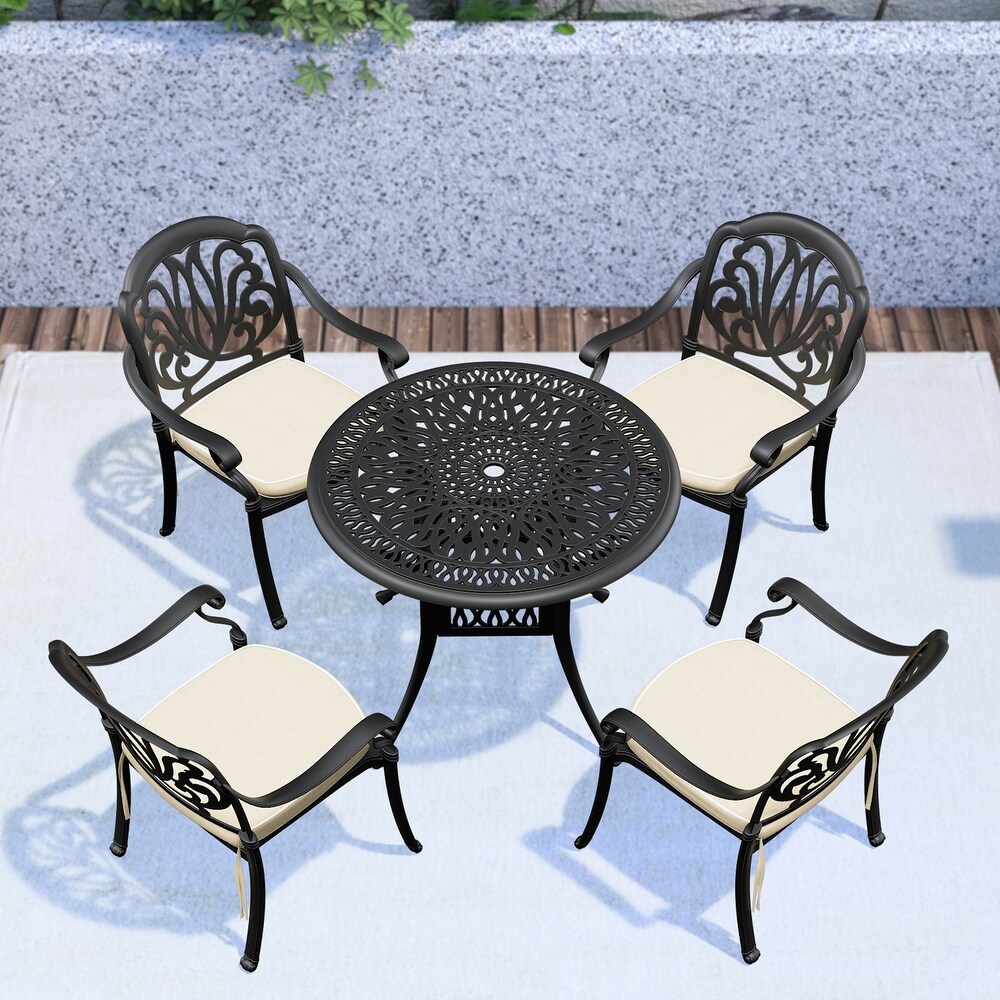 5 Piece Outdoor Dining Table Set for Patio