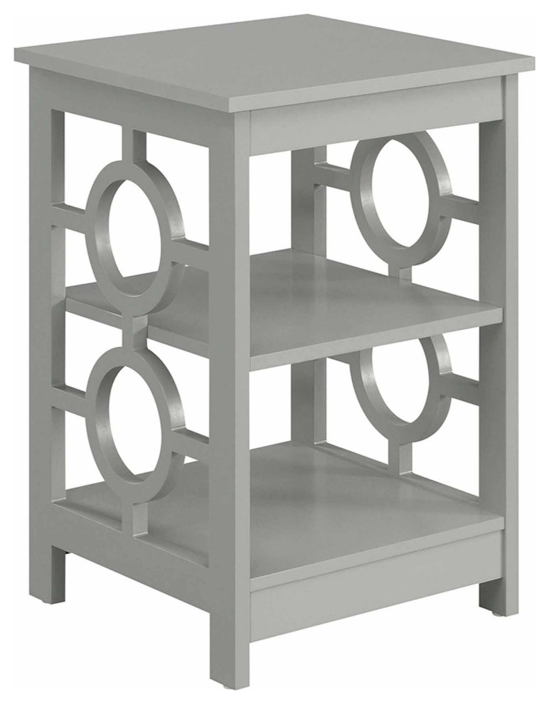 Ring End Table With Shelves   Transitional   Side Tables And End Tables   by ShopLadder  Houzz