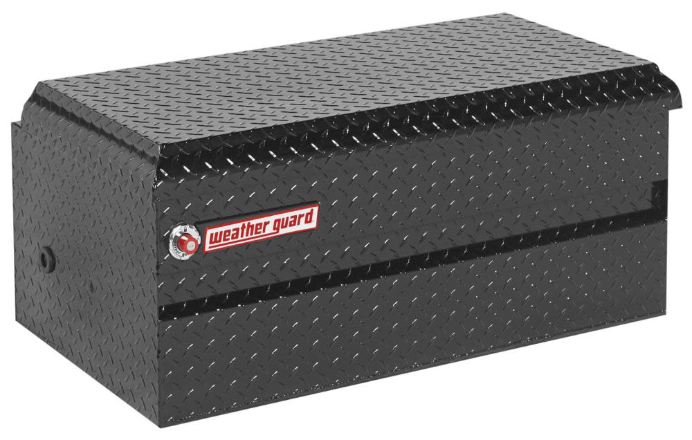 62-in x 20-in x 19.25-in Black Aluminum Universal Truck Tool Box