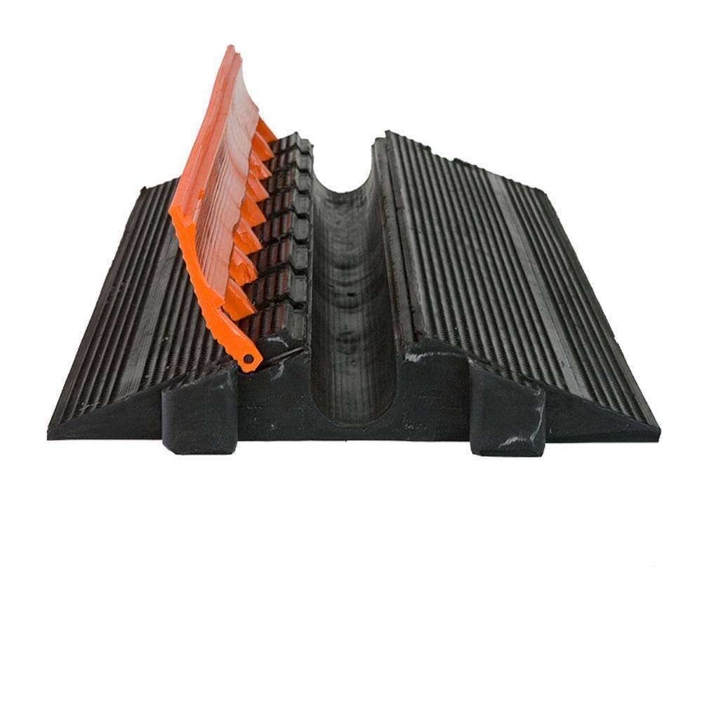 Elasco 3 ft. Single Channel 2 in. Heavy Duty Cable Protector BlackOrange MG1200