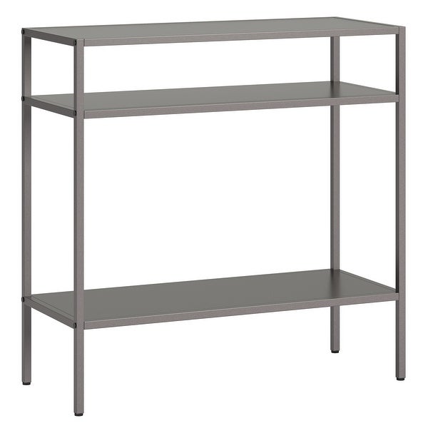 Ricardo Side Table with Metal Shelves