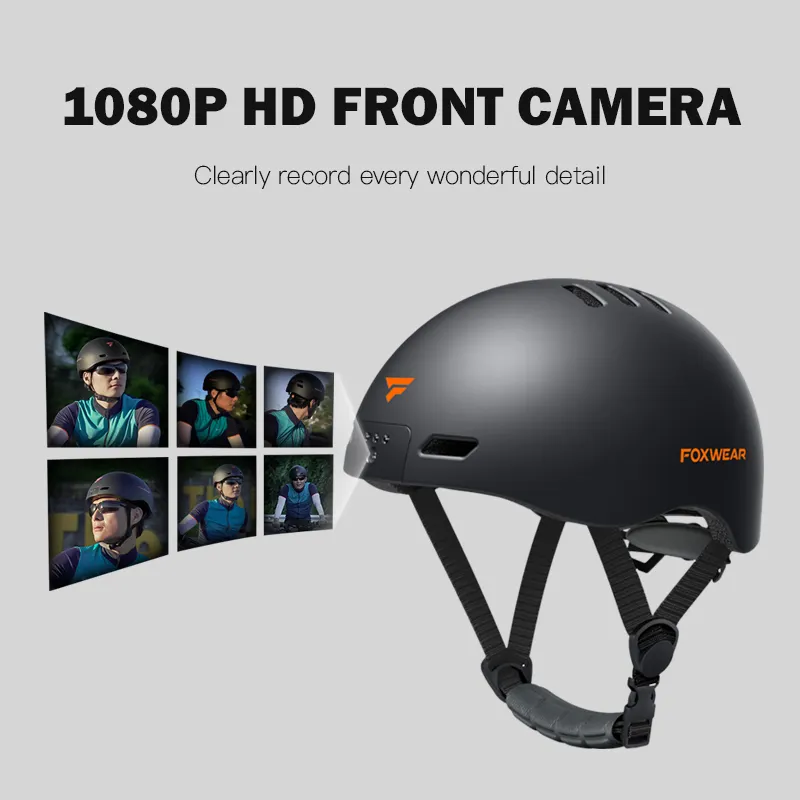 Electric Scooter Helmet Ultralight MTB Bike Bicycle Helmet For Man Motorcycle with 1080P HD Camera Wify APP for Adults