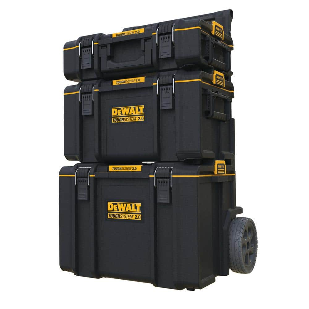 DEWALT TOUGHSYSTEM 2.0 Small Tool Box, TOUGHSYSTEM 2.0 22 in. Large Tool Box and TOUGHSYSTEM 2.0 24 in. Mobile Tool Box DWST08165W00450