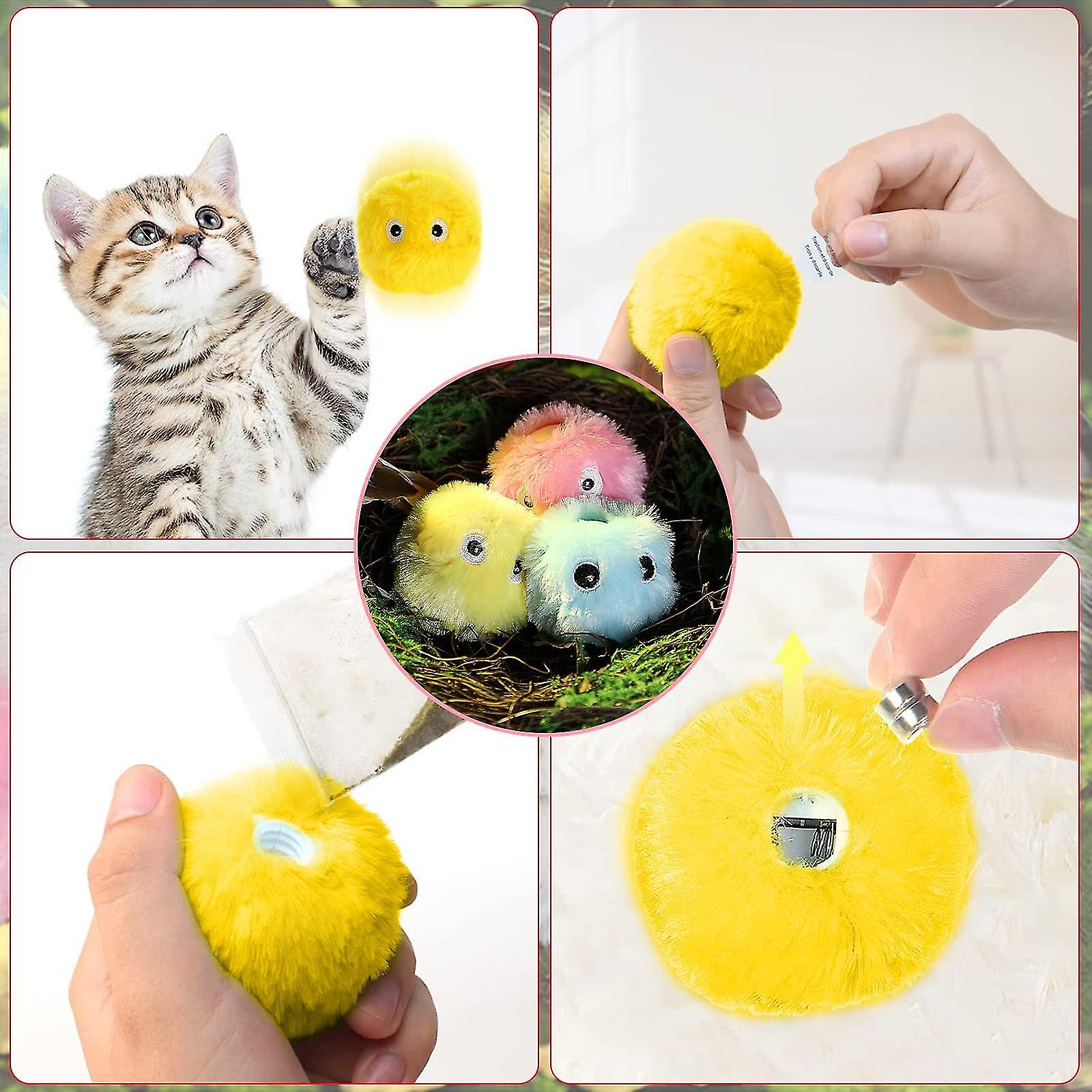 Bird Sd Cat Toy Ball With Catnip， Interactive Cat Toy With Singing ， For Biting， ， Chewing