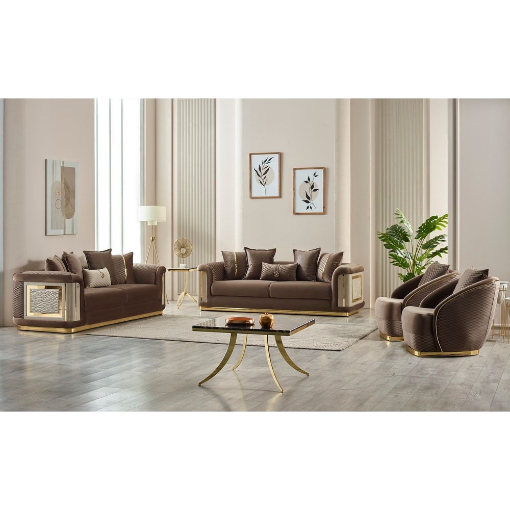 Esen 4 Pieces Living Room Sets 2 Sofa 2 Chair