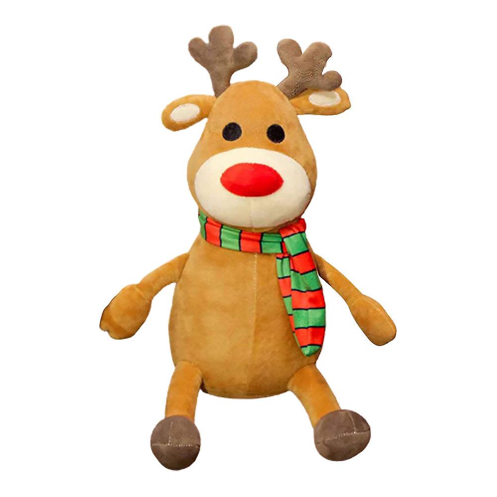 Adorable Reindeer Plush Doll Toy Creative Funny Christmas Decoration Home Toy