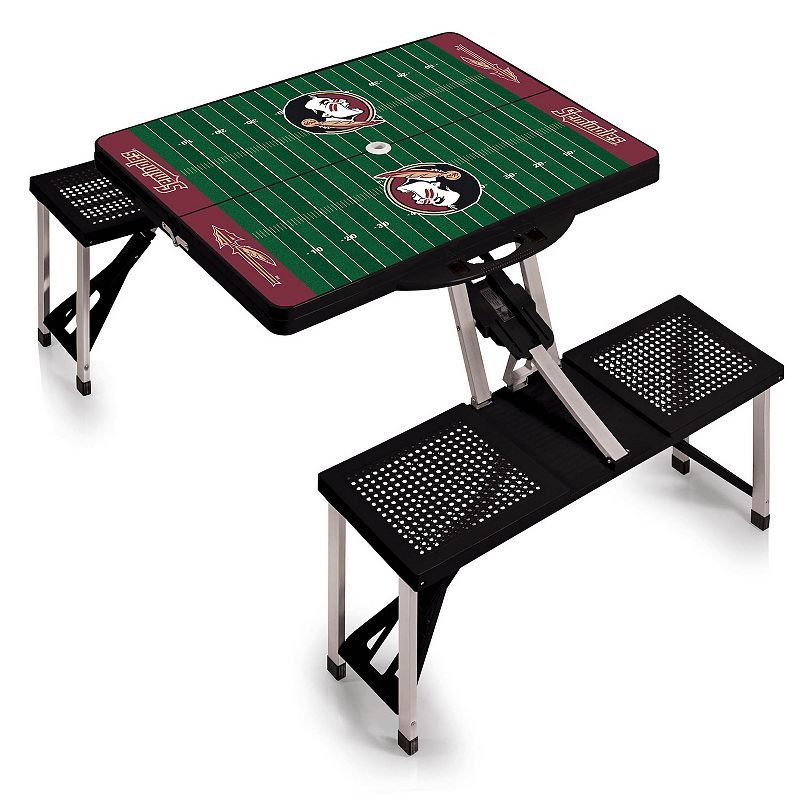 Picnic Time Florida State Seminoles Picnic Table Portable Folding Table with Seats